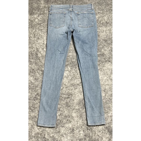 Rag & Bone Skinny Jeans Womens 29 Blue Ripped Distressed Denim Light Wash - Picture 3 of 16